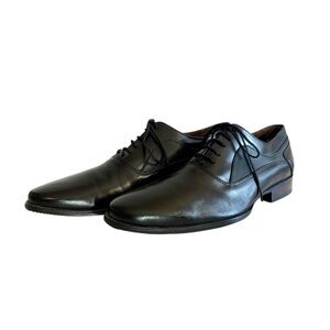 Ferrato Men’s Black Oxford Dress Shoes | Size 8 (40.5 EU)